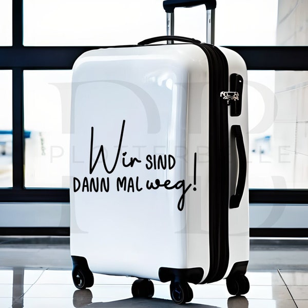 Aufkleber Koffer, Sticker, Urlaub, Travel, Reisegepäck