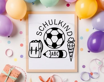 Adesivo scuola, adesivo decorativo, iscrizione scolastica, bambino in età scolare, cono scolastico