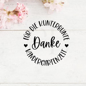 Aufkleber Kita, Sticker, Dankeschön, Aufkleber Schule, Dekorative Aufkleber