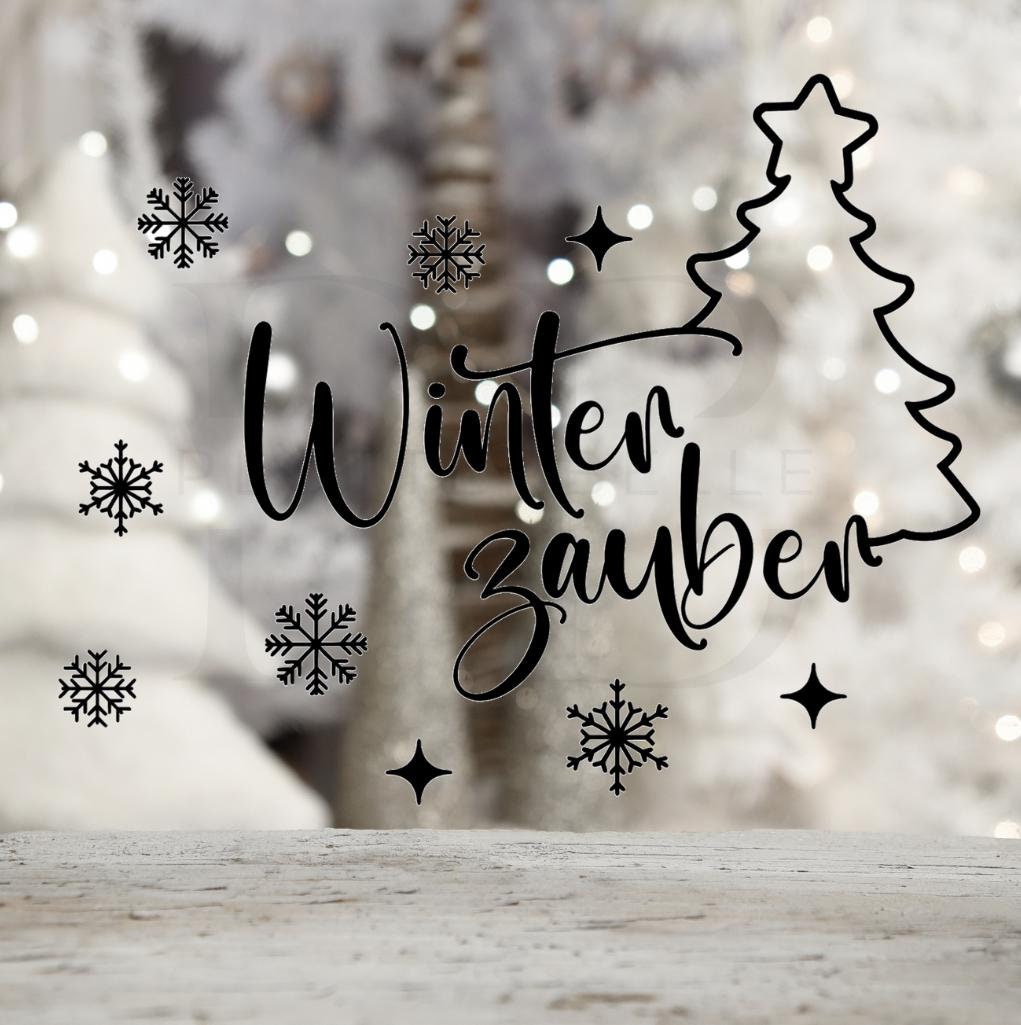 Weihnachts-Fensteraufkleber Aus PVC – Selbstklebend & Statisch, Mit Schneeflocken & Motiven (wiederverwendbar)