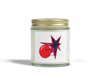Love Bombs Duftkerzen - Kokosnuss-Apricot-Wachs | Gemütlicher Raumduft, Entspannungsgeschenk, Selbstpflege, Kerzenliebhaber,