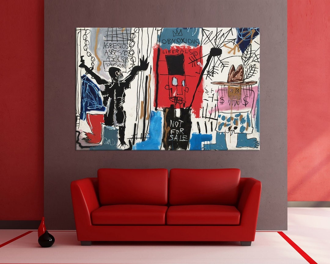 Street Art Room Decor Famous Neo Expressionism Print Graffiti, 1982