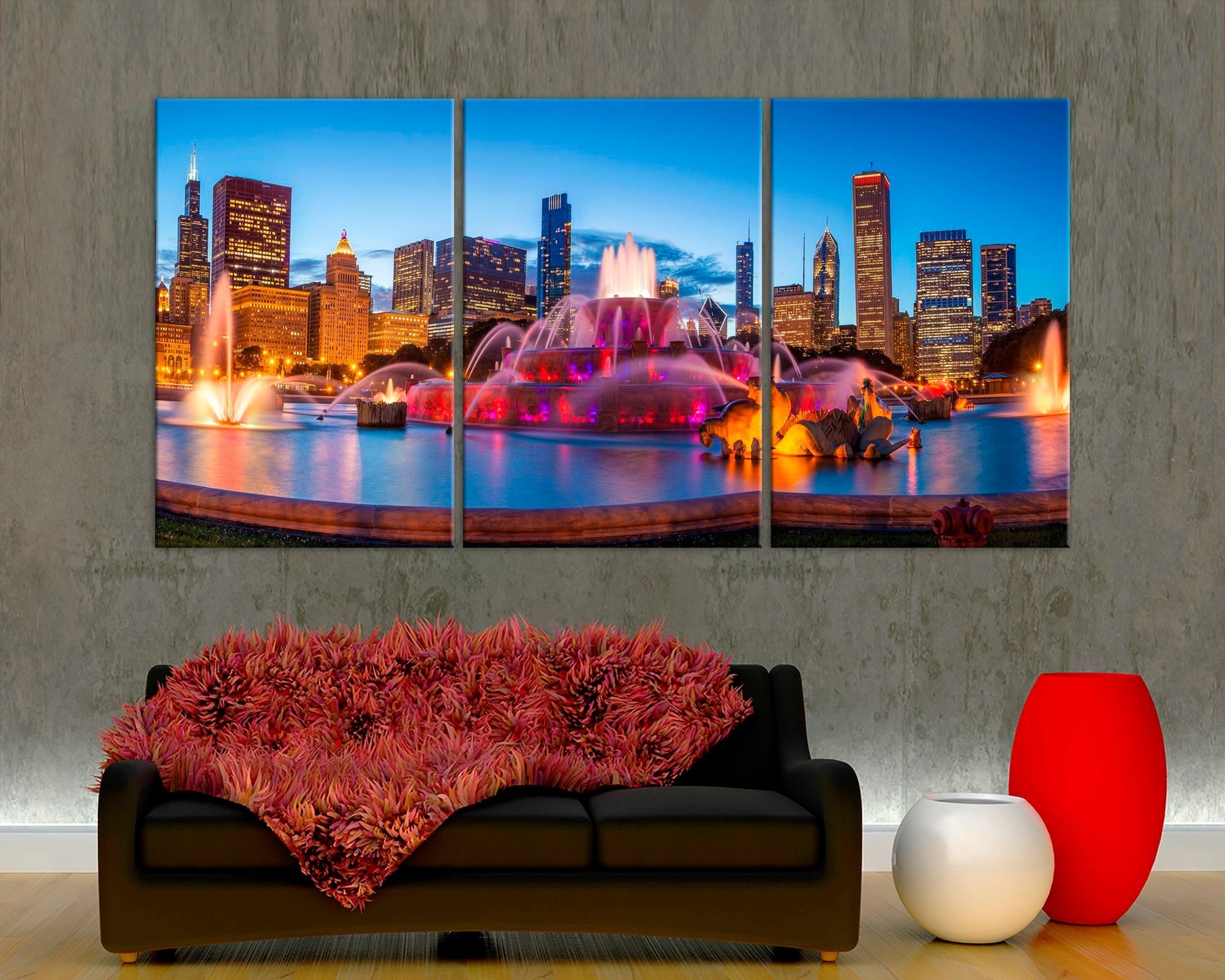 Large City Wall Art Etsy Canada