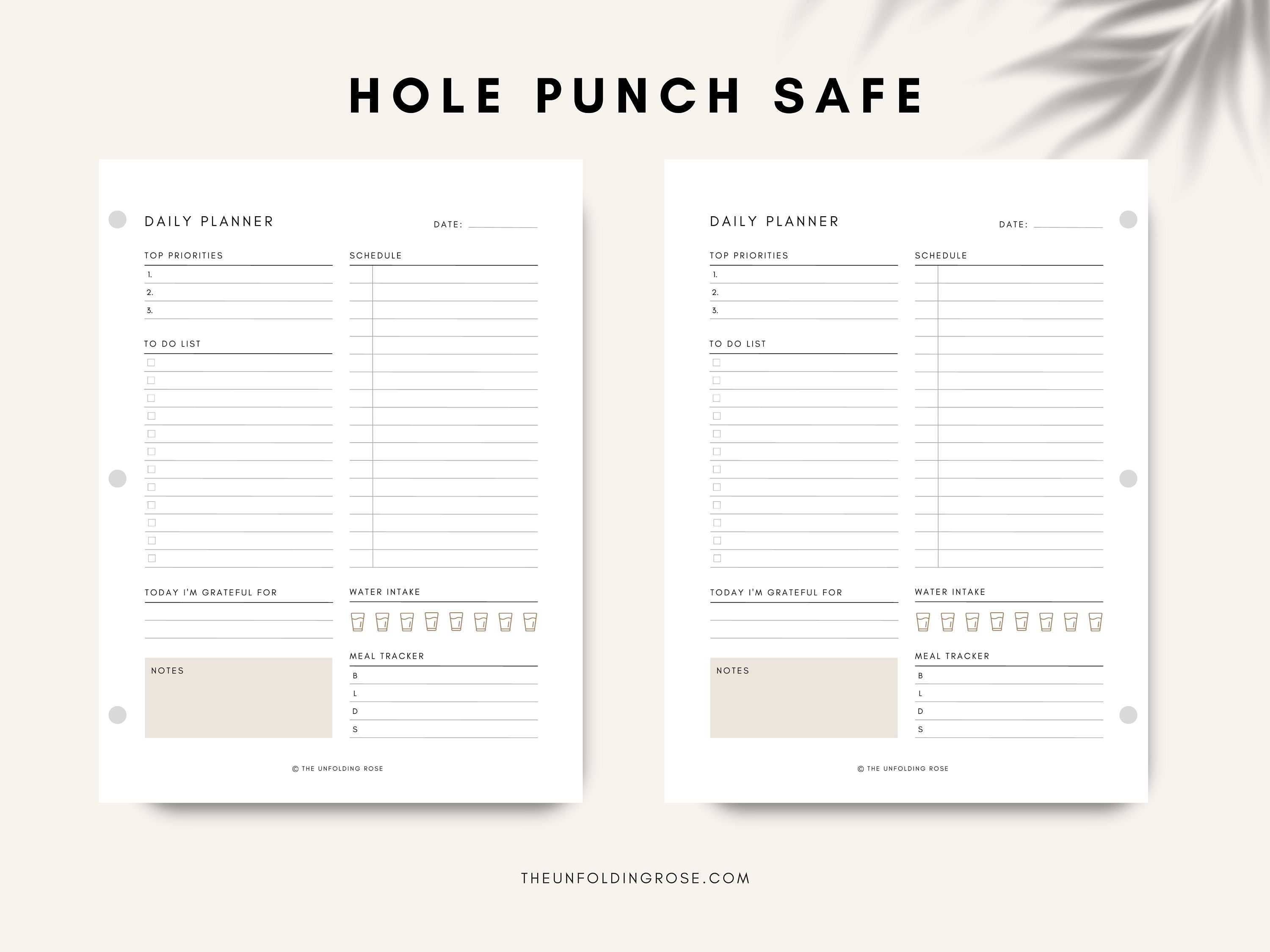 Daily Planner Printable | Productivity Planner | Daily to Do List ...