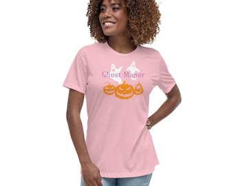 Ghost Manor Camiseta Relajada de Mujer - Rosa