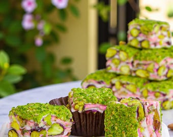 Raspberry Pistachio Turkish Delight: Traditional Flavor with Modern Touch