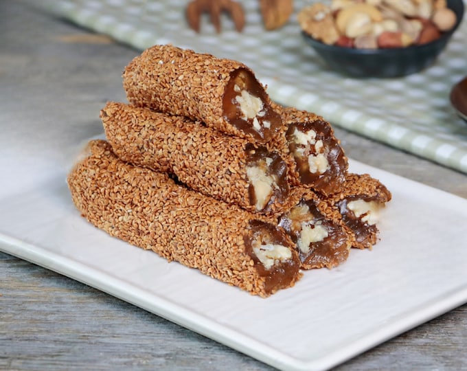 Premium Sesame Churchkhela - Organic Mulberry Pulp, Authentic Turkish Delight, Natural Energy Snack, Pestil