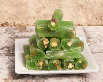 Bergamot Pistachio Turkish Delight: Vegan Gourmet Dessert Treat