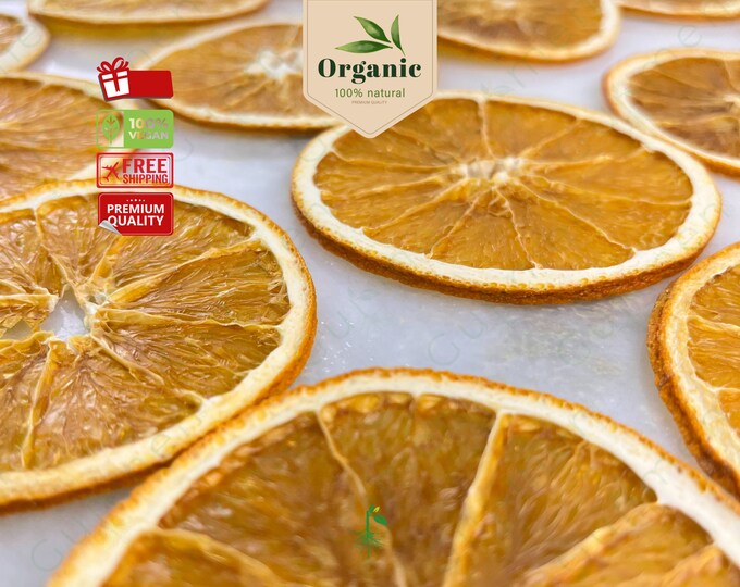 Dried Whole Orange Slices, Suitable for Ornamental and Food Use, Orange Chips, Vegan, High Quality Guaranteed