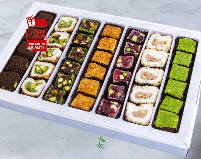 Gourmet Turkish Delight Sampler - Oreo Pistachio & Honey Varieties for Special Occasion Treats