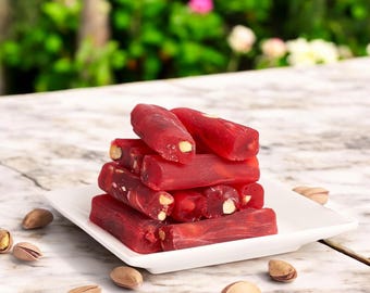 Strawberry Flavored Pistachio Delight, Sweet Finger Treat with Nuts for Gifting and Everyday Enjoyment