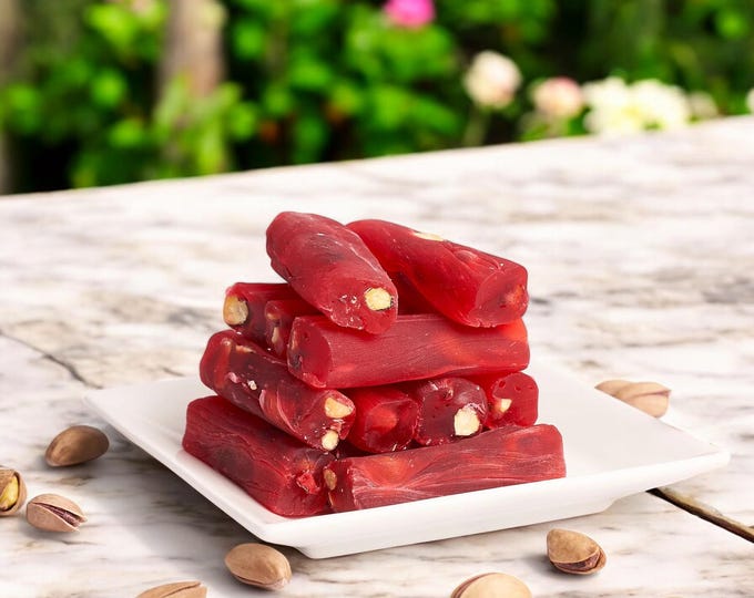 Strawberry Flavored Pistachio Delight, Sweet Finger Treat with Nuts for Gifting and Everyday Enjoyment