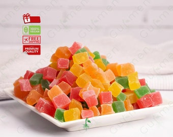Fruit-Flavored Turkish Delight - No Powdered Sugar, Natural Ingredients, Healthy Snack