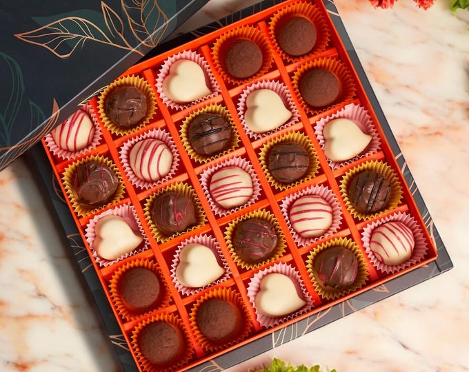 Luxury Chocolate Gift Box, Gourmet Flavors, Perfect for Special Occasions or Holiday Gifts
