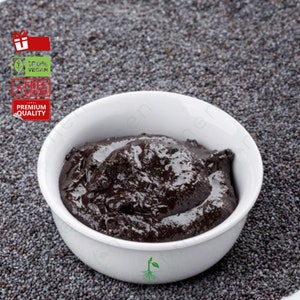 Blue Poppy Seed Paste, Slightly Sweet Nutritious Spread, Ideal for Bread & Baking, Vegan Gluten-Free Food Gift