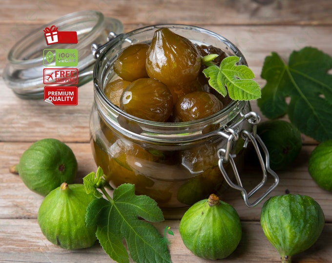 Handcrafted Green Fig Jam, Slightly Sour & Natural, Perfect for Tea Time, Gourmet Gift Idea