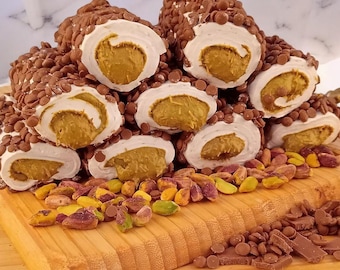 Dubai Chocolate Filled Turkish Delight – Exotic Sweet Treat for Unique Gift Ideas or Daily Indulgence