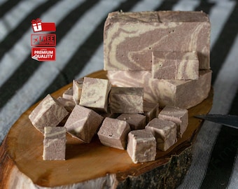 Cocoa Tahini Halva - Traditional Turkish Delight, Handmade, A Melt-in-Your-Mouth Blend of Chocolate and Tahini