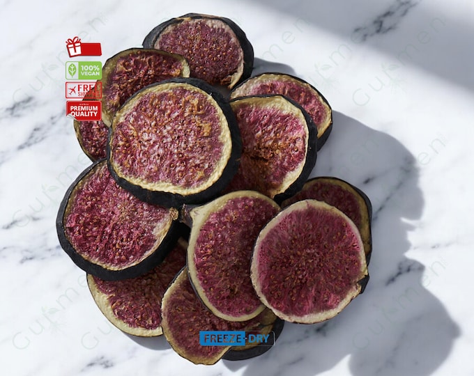 Freeze-Dried Figs, Nutritious Antioxidant Snack for Smoothies & Desserts, Perfect Vegan Gift