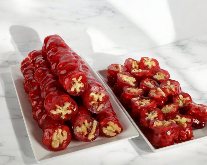 Pomegranate Walnut Churchkhela – Traditional Turkish Sweet Snack, Perfect for Sharing