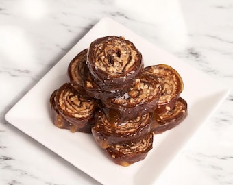 Honey Nut Filled Turkish Roll Delight – Exquisite Sweet Treat for Special Occasions or Everyday Indulgence