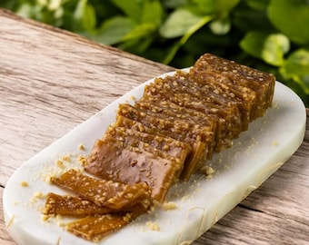 Double Hazelnut Mulberry Molasses Fruit Leather – Organic Energy Snack, Artisan Dried Fruit Roll, No Additives