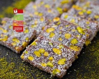 Authentic Turkish Cezerye - Pistachio Delight, Handmade, Natural Sweetness