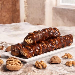 Premium Walnut Churchkhela - Traditional Georgian Sweet, Nutritious Snack for Walnut Lovers, Perfect Foodie Gift