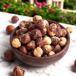 Freshly Roasted Salted Hazelnuts, Savory Snack for Gifting or Everyday Enjoyment