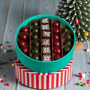 Blandade fyllda julchoklader – Julchokladutbud