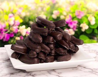 Dark Chocolate Covered Orange Strips – Luxurious Bitter Chocolate Citrus Snack for Gifting