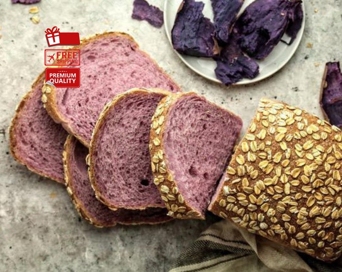 Natural Purple Flour, Nutrient-Rich Wheat & Berry Blend for Healthy Breads, Perfect Gift for Home Bakers and Creative Cooks