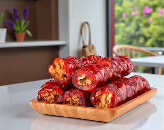 Pomegranate Walnut Churchkhela: Traditional Turkish Sweet Snack