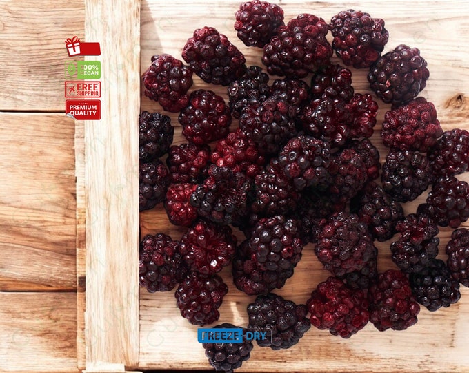 Freeze-Dried Blackberries, Crunchy & Delicious, Perfect Vegan Gift