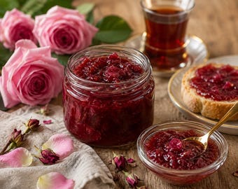 Homemade Rose Jam: All-Natural Elegant Breakfast Treat