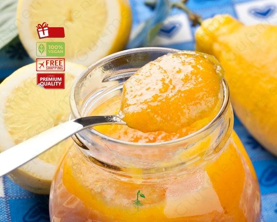 All-Natural Lemon Jam, Refreshing Citrus Spread for Breakfast & Desserts, Ideal Foodie Gift