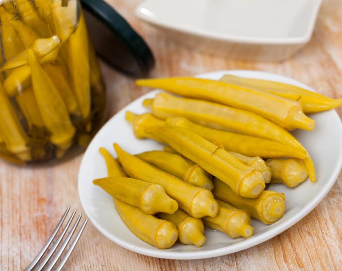 Premium Quality: Artisanal Turkish Pickled Okra - Authentic Turkish Pickled Okra