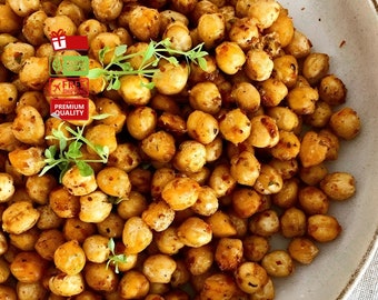 BBQ Flavored Crispy Chickpeas | Gluten Free Vegan Snack | High Fiber