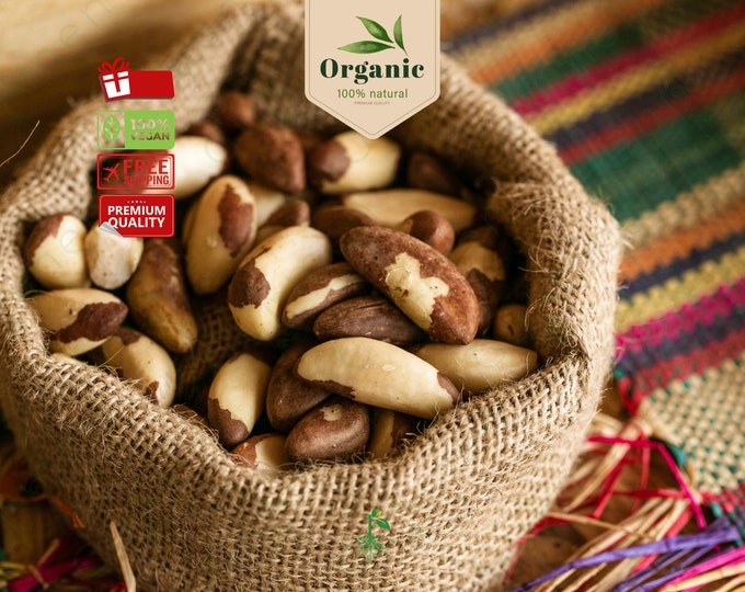 Premium Brazilian Nuts - Organic & Fresh, Nutrient-Rich Snack, Perfect for Healthy Gifting