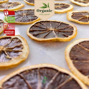 Dried Lemon Slices, Suitable for Ornamental and Food Use, No Sugar Additive, Vegan, High Quality Guaranteed