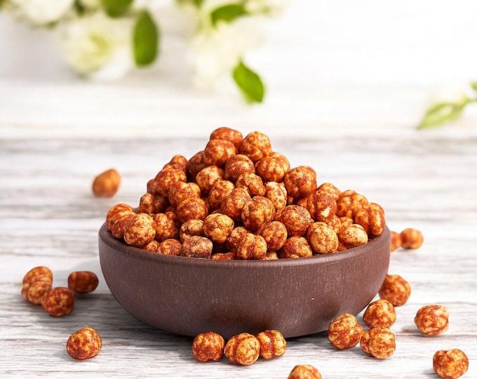 Crunchy Hot Chili Chickpeas, Perfectly Seasoned for Your Spicy Snack Cravings