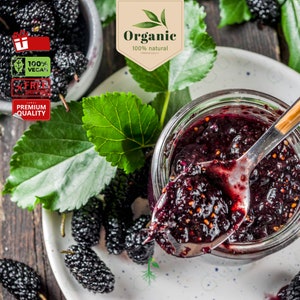 Black Mulberry Jam, Healthy Snack with High Antioxidant Content, Fruit Jam