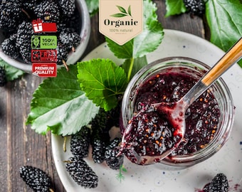 Black Mulberry Jam, Healthy Snack with High Antioxidant Content, Fruit Jam