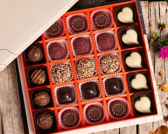 Luxury Chocolate Gift Box, Gourmet Flavors, Perfect for Special Occasions or Holiday Gifts
