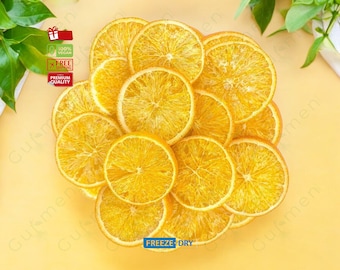 Freeze-Dried Orange Slices: Crispy Sweet Treat, Gift for Foodies