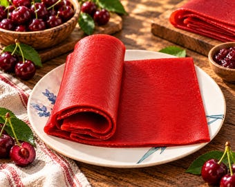 Sour Cherry Fruit Leather, Turkish Pestil, Traditional Fruit Snack