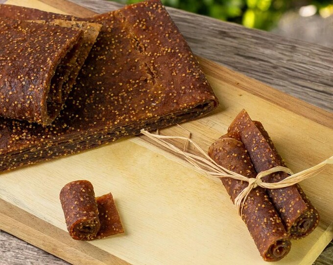 Pure Fig Leather, All-Natural No-Additive Snack, Healthy Indulgence for On-the-Go, Fig Pestil
