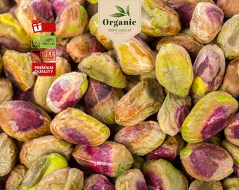 Organic Unshelled Brown Pistachios: Fresh and Healthy Snack