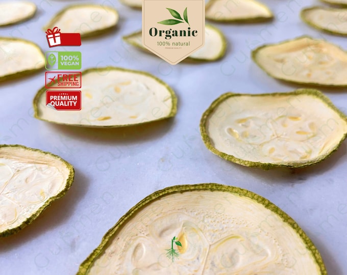 Dried Zucchini Chips, Vegan and Sugar-free, High-Quality, Tasty and Nutritious - Dried Vegetable