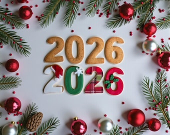 2026 New Year Cookie – Ginger Cinnamon Christmas Cookie